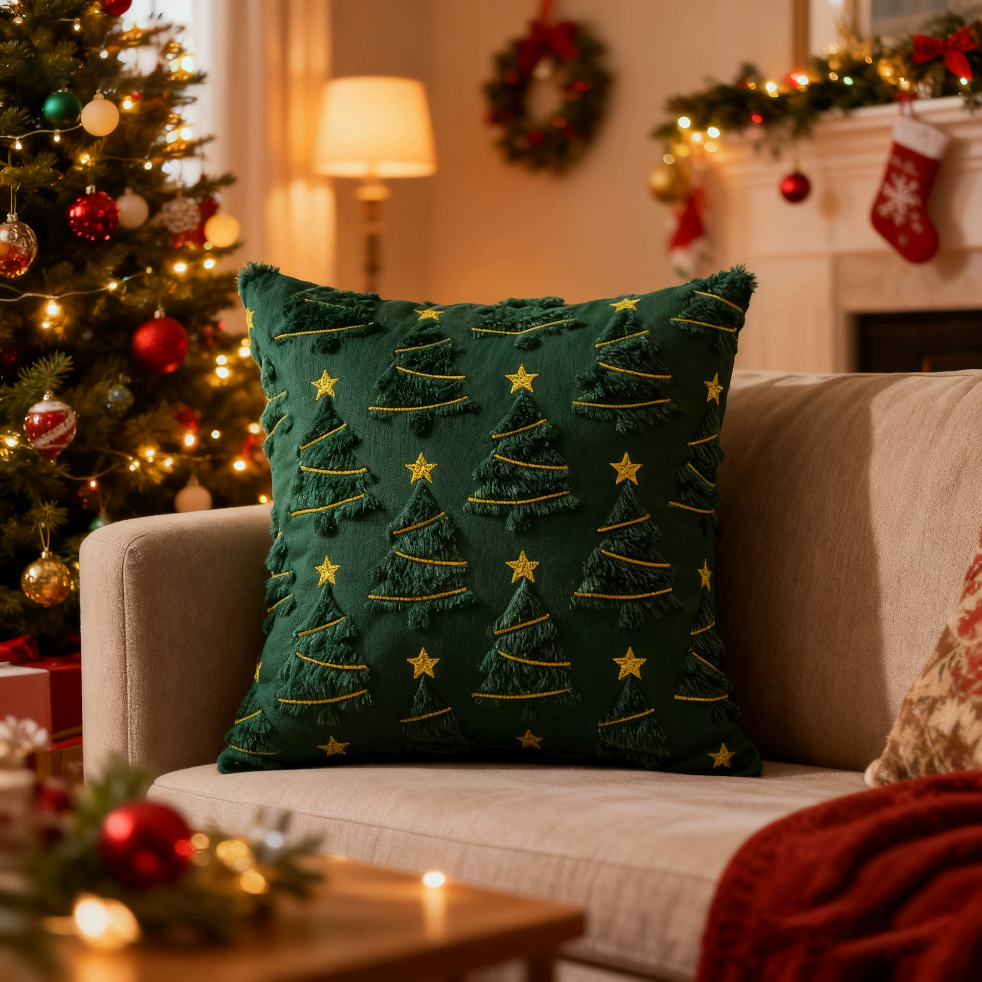 Cute plush pillow with bow, atmospheric sofa, (Cross-border trading)