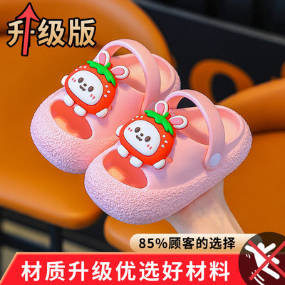 Детские летние тапочки в стиле Crocs для раннего возраста для девочек, коллекция 2026 года, подходят для дома и улицы, подходят для носки на улице