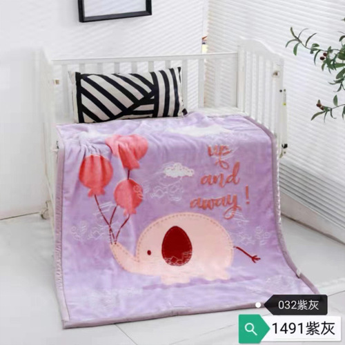 Double-layer thickened children's cloud blanket Raschel blanket cartoon winter thick kindergarten nap small blanket new wholesale