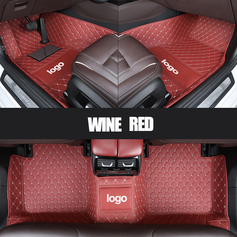 Cross-Border Leather Full-Coverage Car Floor Mats, Wear-Resistant and Easy to Care For, Car Floor Mats from the Source Factory, Dropshipping Available