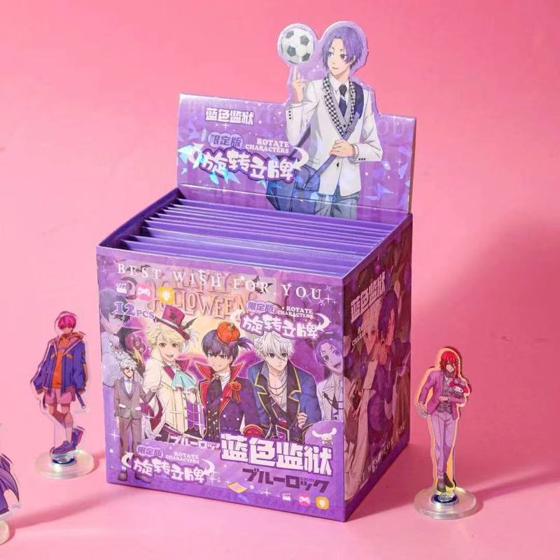 新しいラブブ回転スタンドクリエイティブかわいいブラインドボックスLABUBUアクリルデスクトップ装飾品子供のギフト|undefined