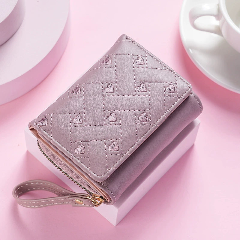 Short Wallet Shoulder Bag, Embroidered Summer Style, Compact Wrist-strap, Multiple Colors