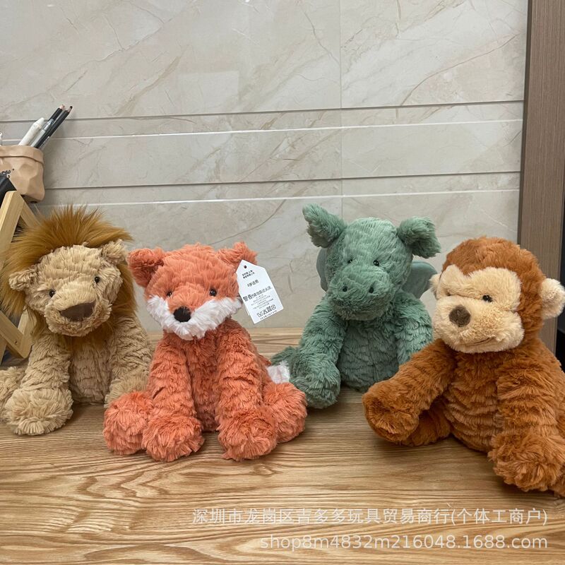 Wave Hair Series~Lion&Elk&Fox&Monkey&Little Green Dragon&Sheep&Pig&Hippo&Elephant&Dinosaur