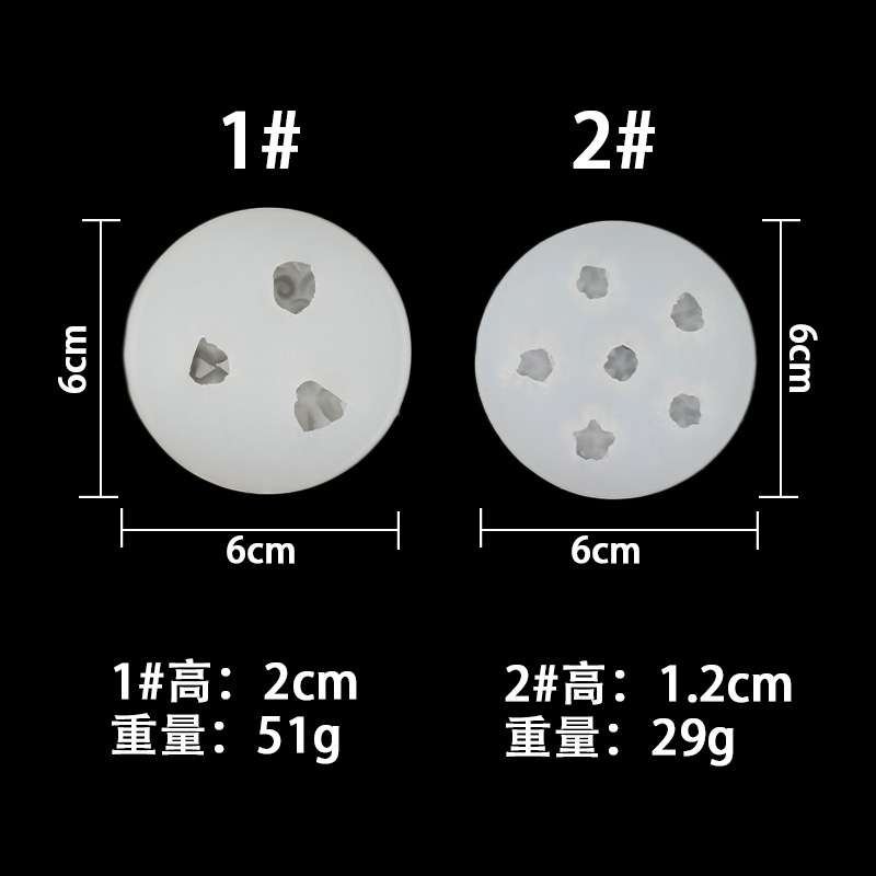 Pequeña serie de flores DIY hecho a mano molde silicona chocolate fondant pastel arcilla yeso decoración herramienta