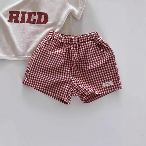 Ins Korean version infant and children's cotton-linen shorts, new spring and summer style, unisex baby loose breathable shorts