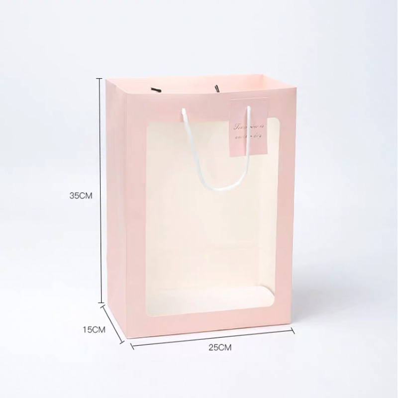Rosa claro, 10 unidades/paquete* bolso con ventana