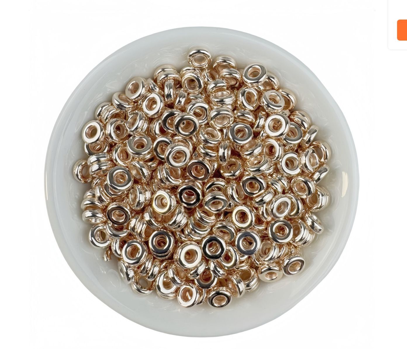 Solid Color High-Gloss Plated Edge-Cut Abacus Beads, Wheel Beads, Ccb Spacer Beads, DIY Car Hanging Ornament Accessories Materials