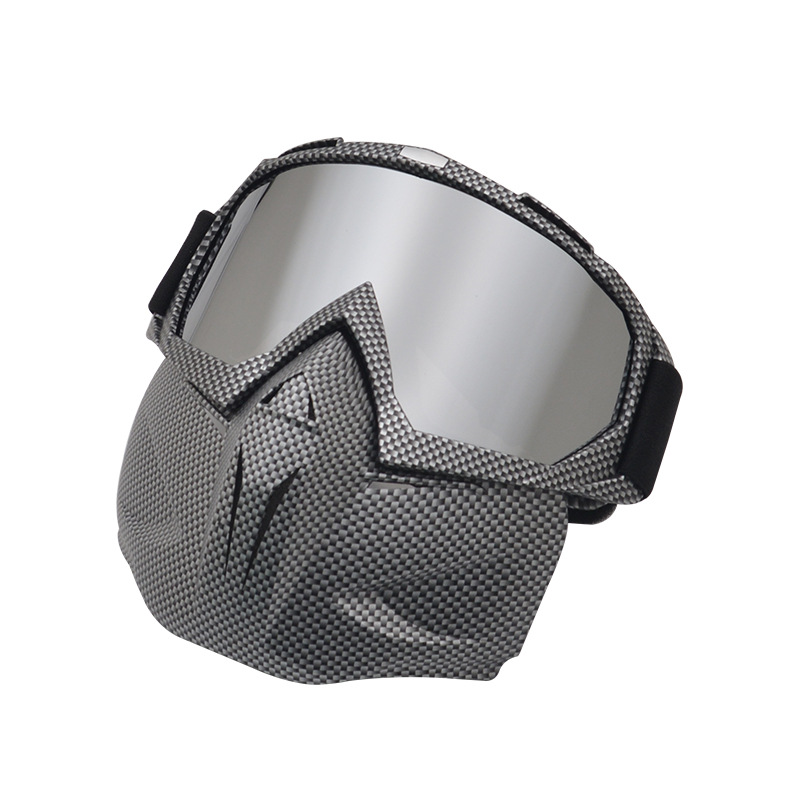 现货风镜面罩摩托车眼镜哈雷护目镜越野风镜机车面罩头盔眼镜807