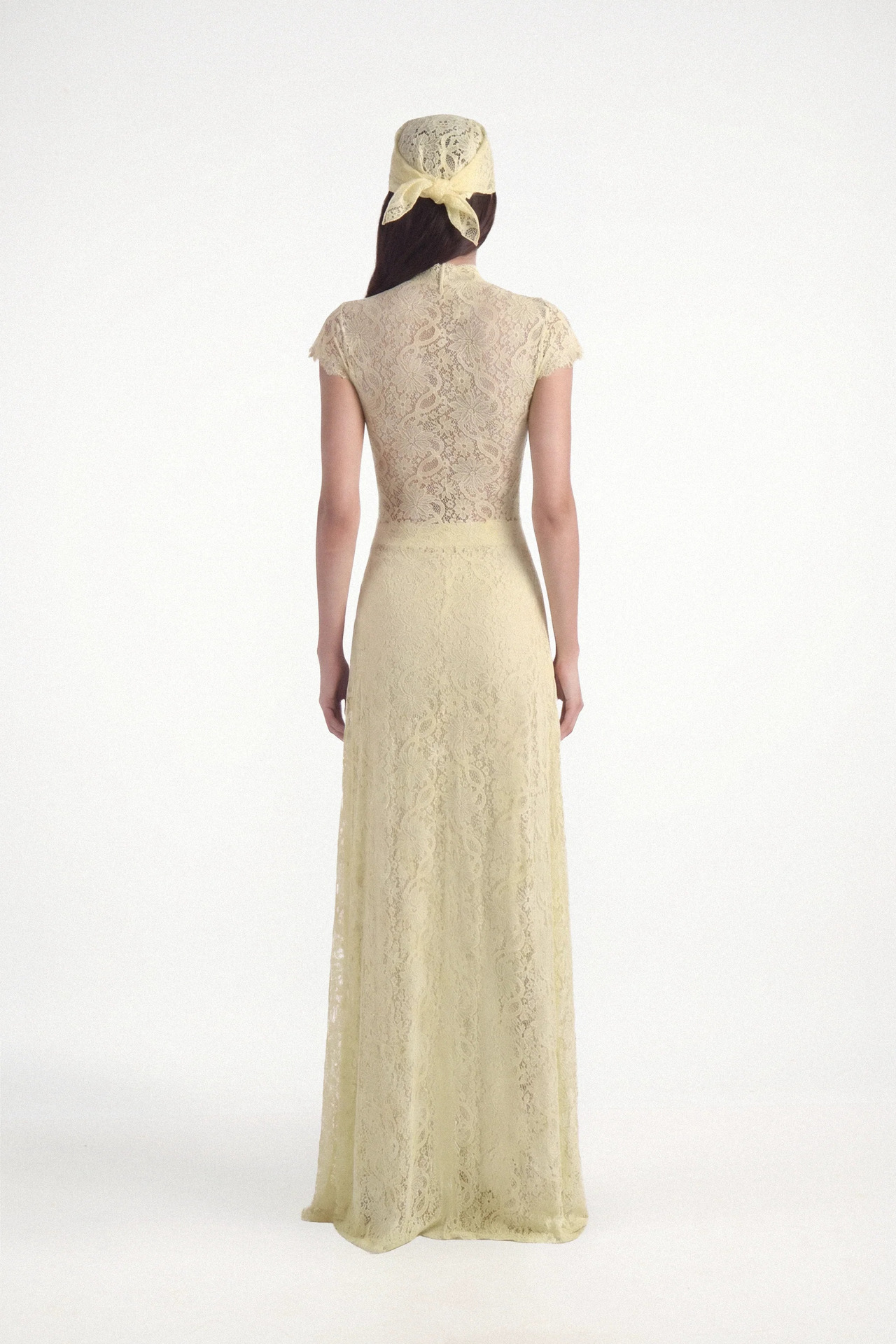 Independent Website European American Women's Clothing Lace Solid Color Dress With Hollow Out Round Neck,_ecoleips.com
