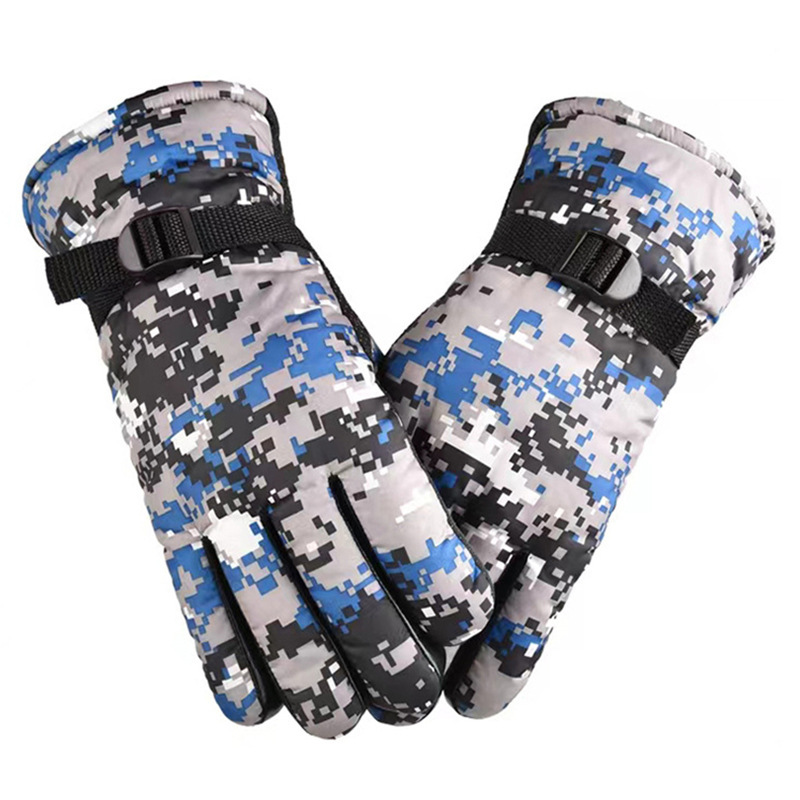 Gants d'hiver unisexes en velours épais pour étudiants, antidérapants, froids et chauds, pour fans militaires, ski, gants de sport en plein air, camouflage_voghion.com