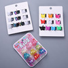 Foreign trade small grabs set Children butterfly small hair grasping metal mobs hand clip combination can be customized