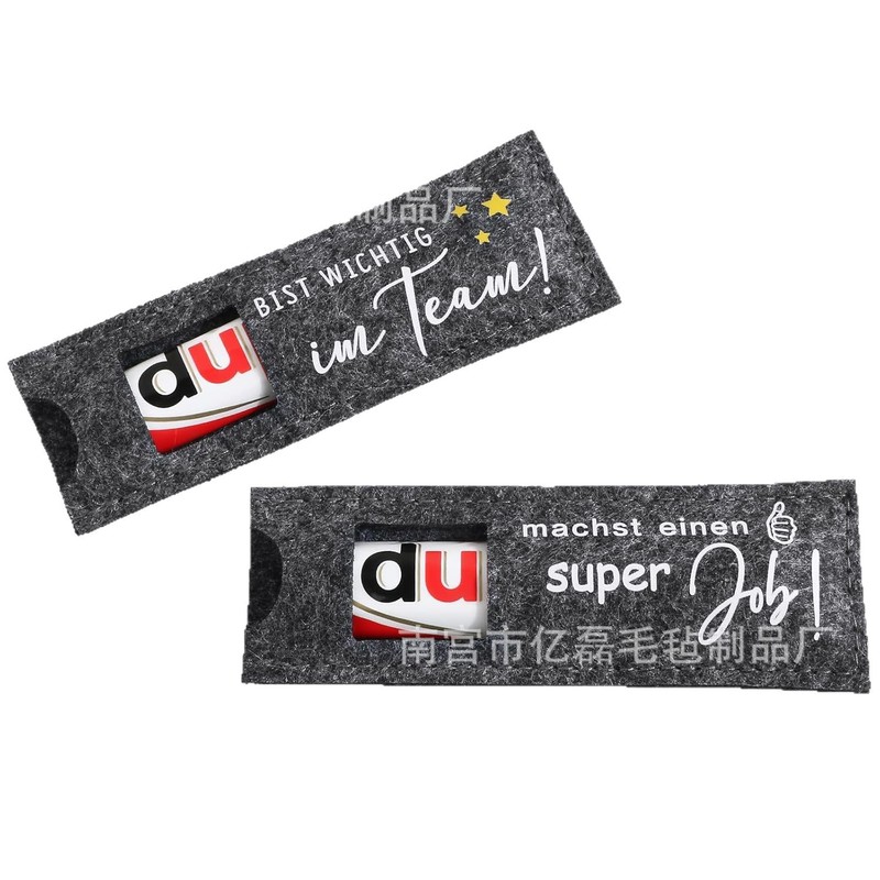 メーカー卸売フェルトチョコレートギフト包装袋カスタムチョコレート包装スリーブ|undefined