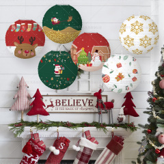 クロスボーダー新製品クリスマス提灯クリスマステーマクリスマスイブパーティーヘラジカ雪だるまランタン装飾用品