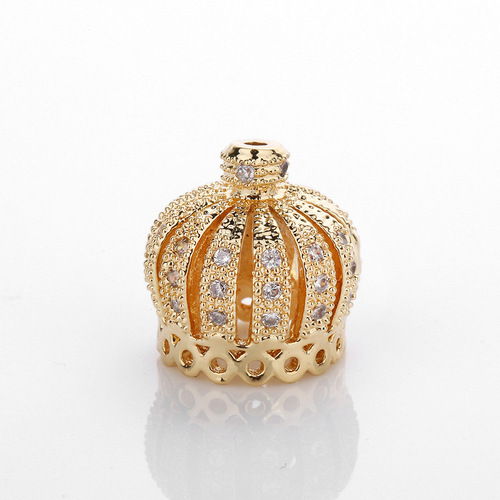 Amazon European and American Fashion Micro-Inlaid Crown DIY Jewelry Accessories Bracelets Clothing Accessories Manufacturer Wholesale Jewelry