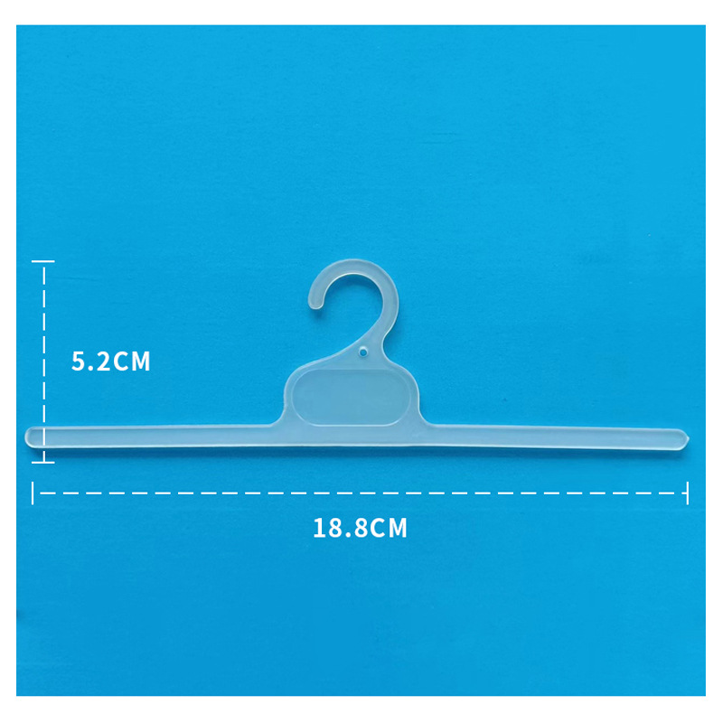 厂家批发pp/pe袋挂钩 18.8*5.2CM内衣袋胶袋挂钩地毯钩可贴标签