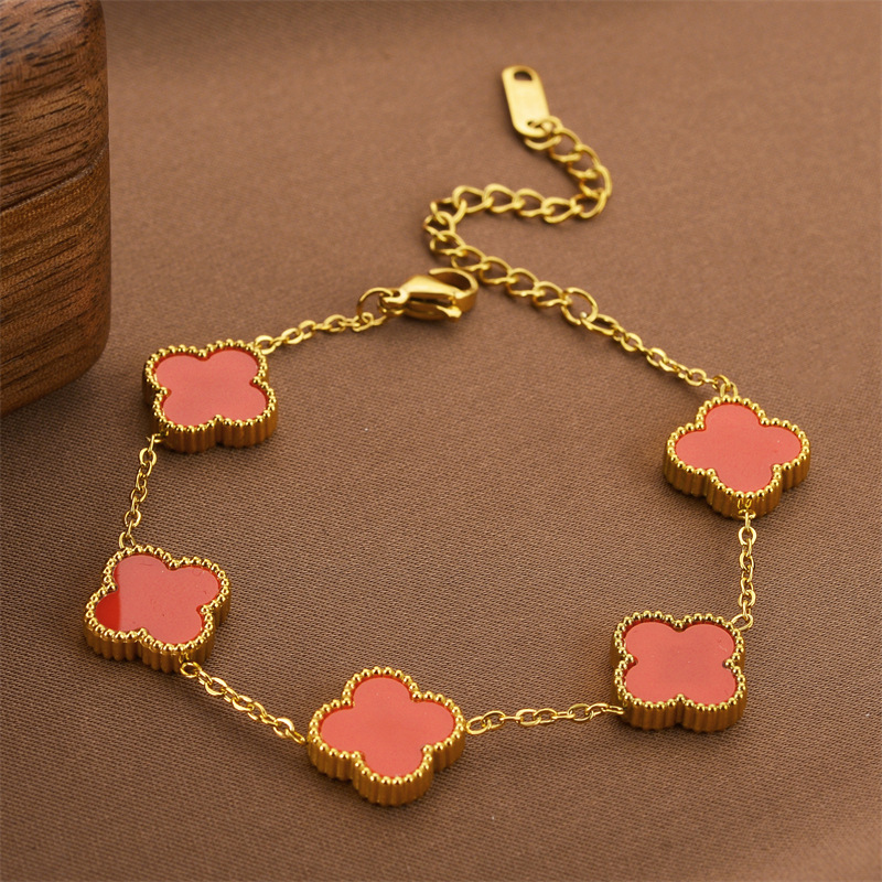 Joyas transfronterizas europeas y americanas Pulsera de acero de titanio de todo fósforo Versión coreana del temperamento bohemio Pulsera de acero de titanio que no se desvanece Joyería femenina