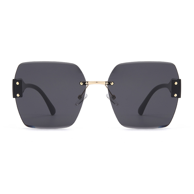 Nuevas gafas de sol de moda, gafas de sol con corrector de maquillaje de montura grande, sentido de alta gama, gafas de sombra callejera de celebridades de Internet, transmisión en vivo