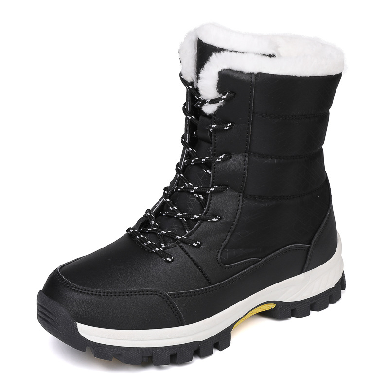 Botas de Nieve de Caña Alta con Plataforma para Mujer, PU, Térmicas e Impermeables image 1