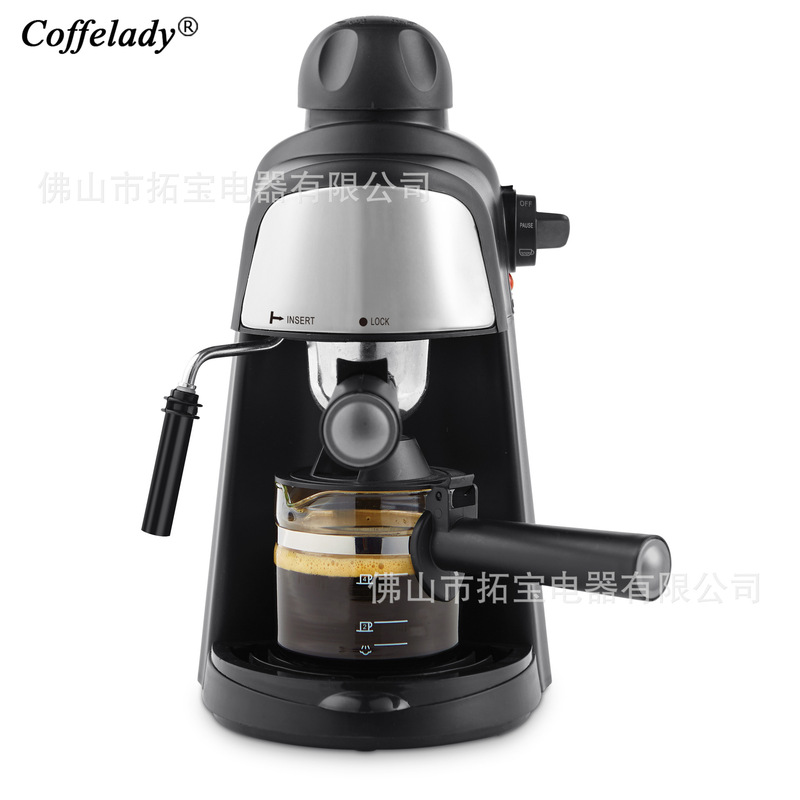Coffelady3.5Bar Italian Steam Coffee Machine Knob Operation Pump Coffee Machine with Milk Froth Coffelady3.5Bar Italian Steam Coffee Machine Knob Operation Pump Coffee Machine with Milk Froth