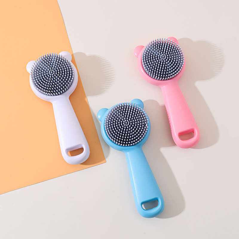 Cepillo de Baño de Silicona para Bebé Silicona y ABS Masajeador Multiuso para Niños y Bebés image 2