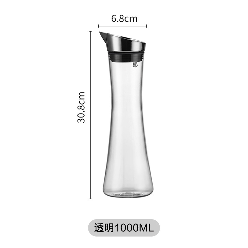 Acrílico hervidor de agua fría de gran capacidad doméstica resistente a altas temperaturas hervidor de agua fría de hotel grueso cerveza jarra jarra de jugo de bebida