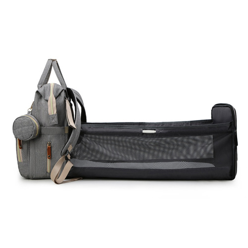 Portable Mommy Bag Baby Cot Stroller Backpack Lightweight Mom & Baby Bag Multifunctional Large Capacity Mom's Bed Bag