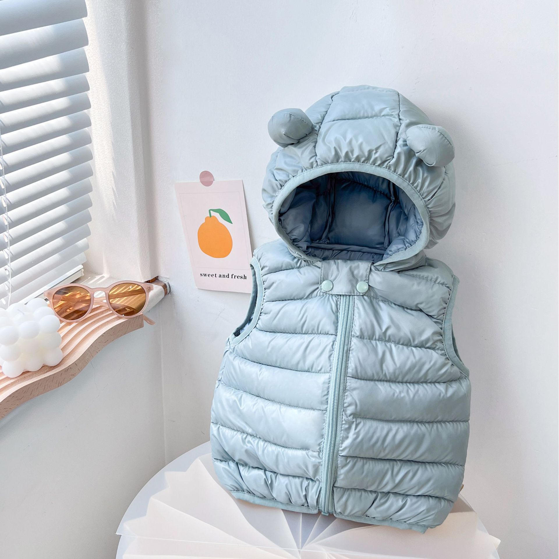 Chaleco de bebé abajo algodón Otoño e Invierno ropa niñas chaleco casual ligero chaleco infantil niños abrigo ESTILO OCCIDENTAL