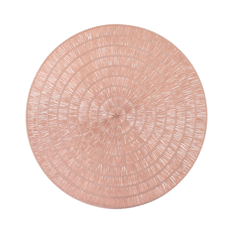 Almohadilla de pvc, anillo de espiga de trigo, tapete de estudiante antideslizante, decoración de mesa de estilo europeo, diseño creativo en forma de flor, tapete de mesa antideslizante