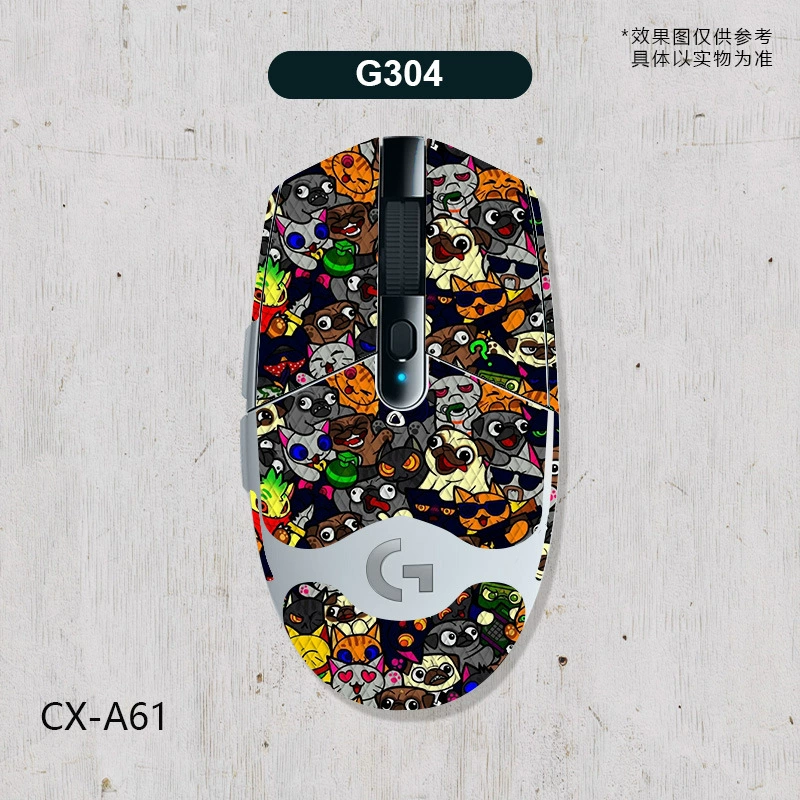 Совместимый с Logitech значок, нескользящая защитная игровая мышь, G304, защита от пота