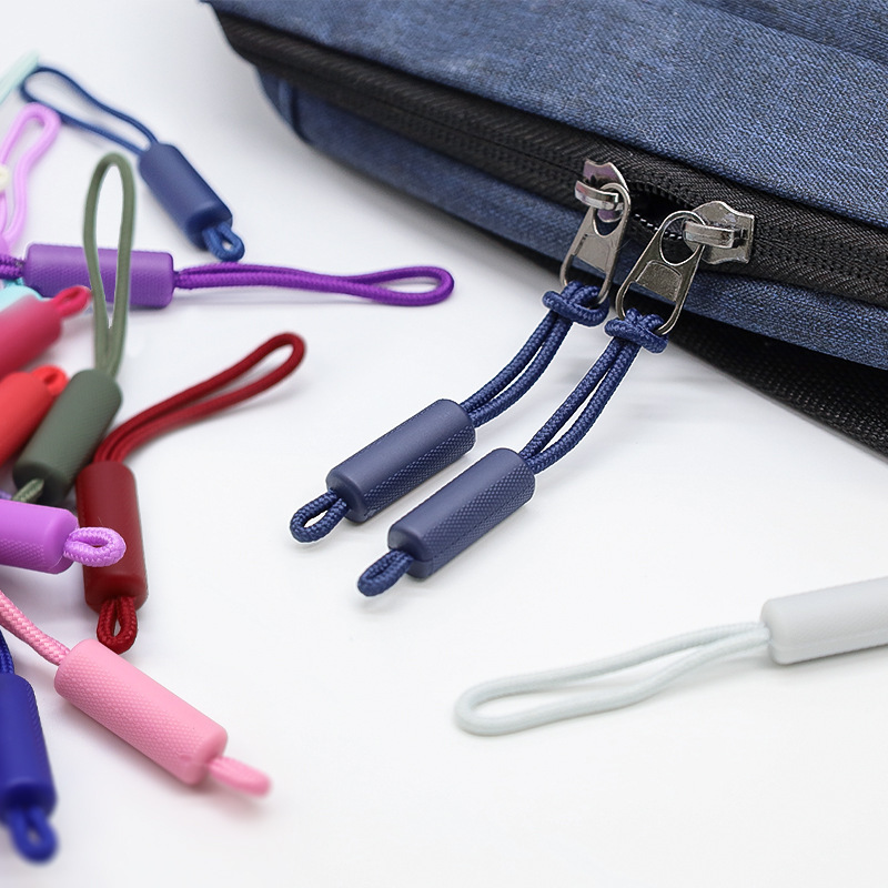 [23] Manufacturer Pull Tab Pvc Zipper Puller Injection Molded Luggage Zipper Plastic Pull Head Rope Pull Tail Handle Luggage Accessories