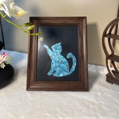 蝶貝殻画diy材料手作り暖場団建活動フォトフレーム装飾画プレゼント