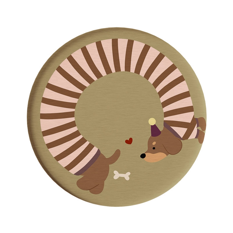 Posavasos de café de oficina de dibujos animados, posavasos de escritorio, posavasos de agua redondos, almohadillas absorbentes de agua de barro de diatomeas, encimera de secado rápido