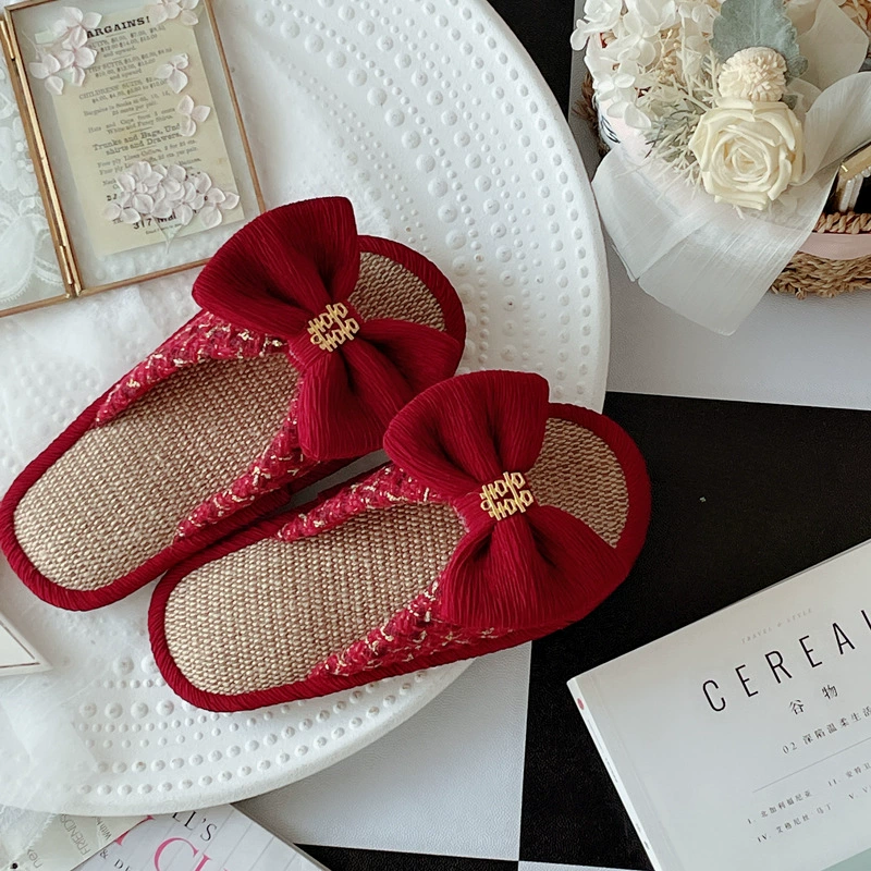 Новый китайский стиль ретро невесты свадебные тапочки праздничная пара весной и осенью