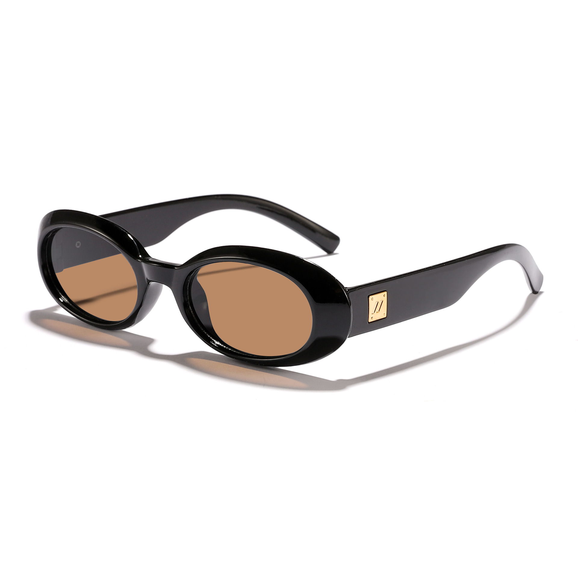 Gafas de sol ovaladas retro de moda europea y americana 2025 nuevas gafas de sol de protección solar de alta gama Sunglass