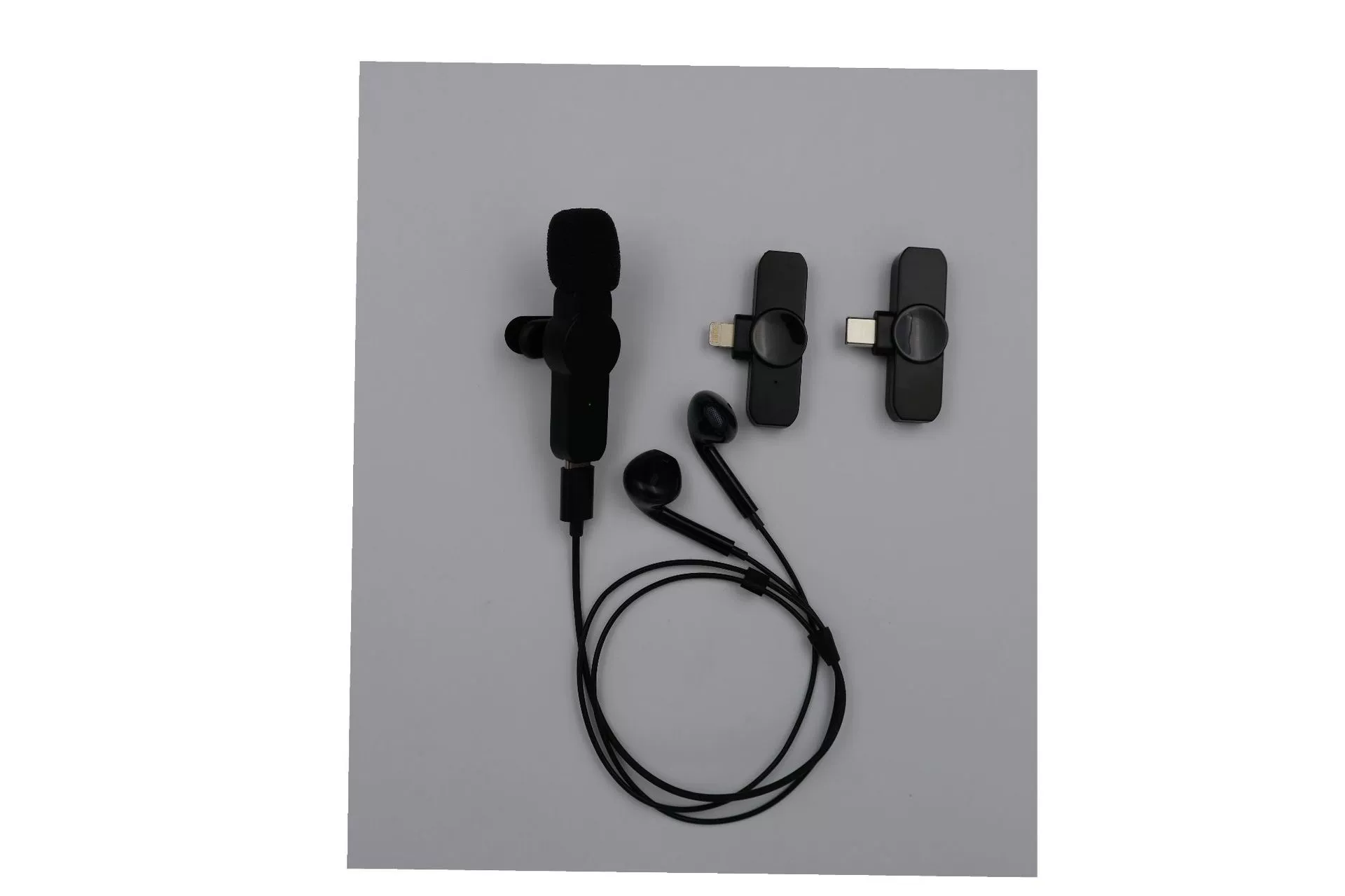 С регулировкой шумоподавления Reverb Стерео монитор двусторонний беспроводной микрофон 2,4G живая съемка интервью VLOG