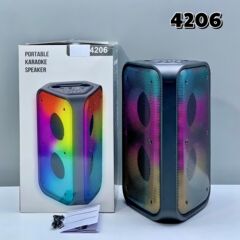 新型4206三角形屋外ポータブル無線bluetoothスピーカー両面炎照明サブウーファー携帯音