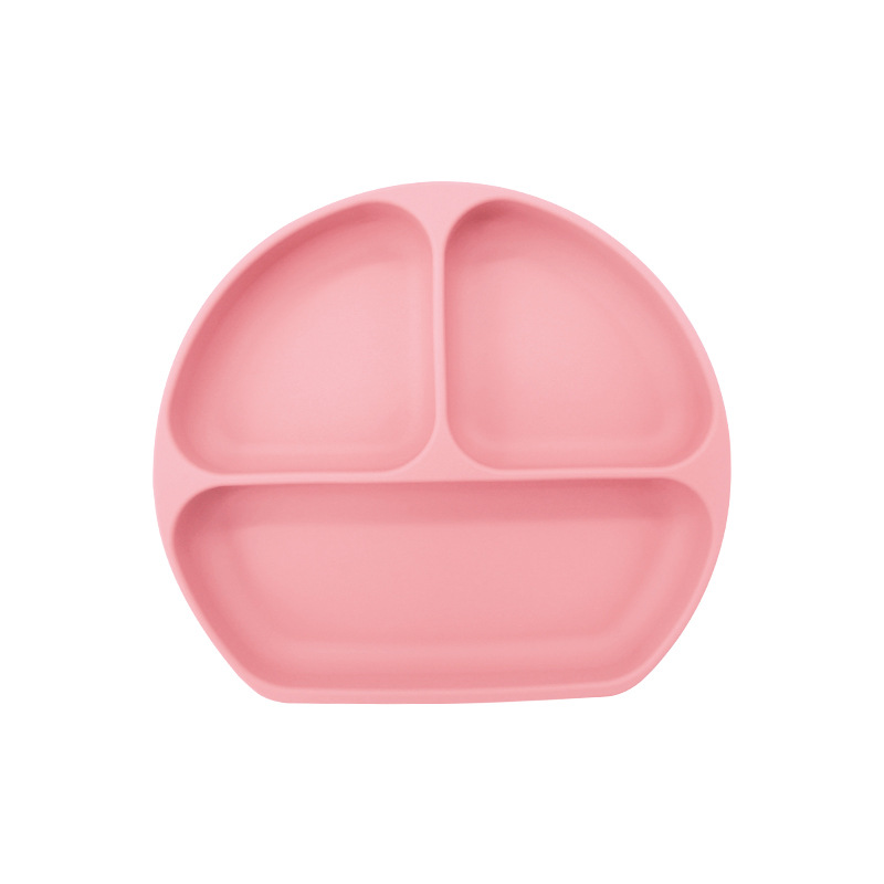 Plato de silicona sonriente para bebés Plato de alimentación infantil Plato de alimentación infantil Plato de alimentación con ventura