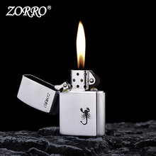 佐罗Z6003B蝎子图案铜壳煤油打火机高端送礼佳品快手打火机货源