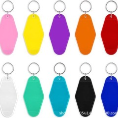 クロスボーダーの部屋のカードのキーホルダーのプラスチックの荷物の札の復古の自動車のホテルの番号の札のダイヤモンドのホテルの鍵の札