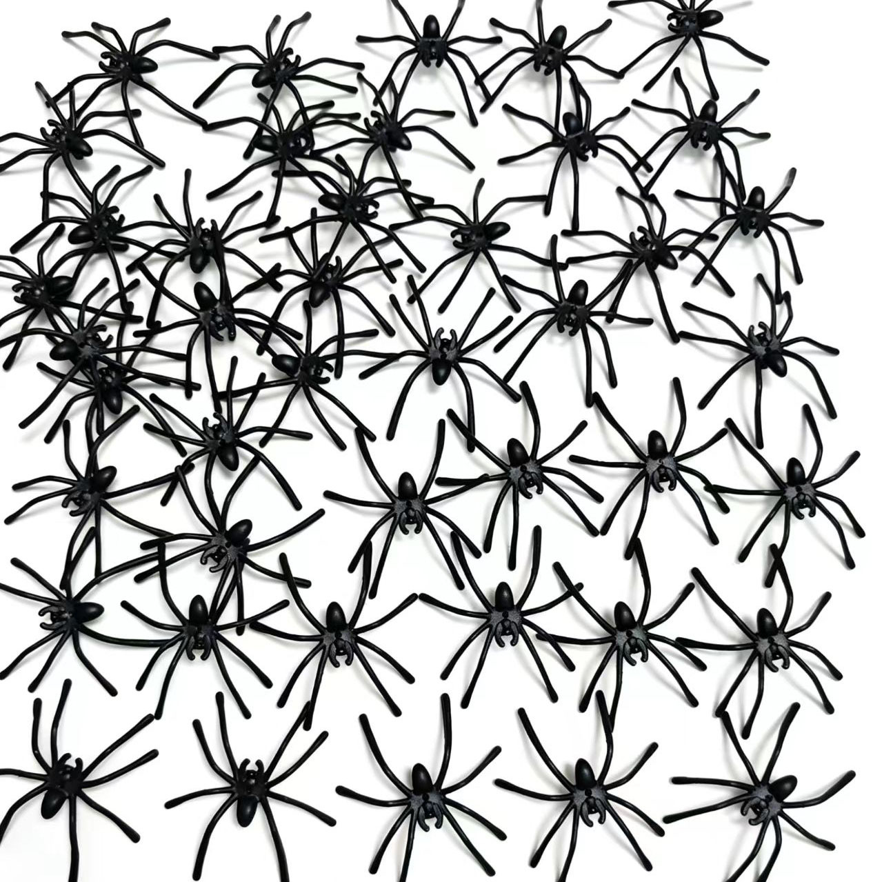 Halloween Plastic Spider Decorations Spider Cotton Artificial Mini Spider Props Scene Atmosphere Decorations