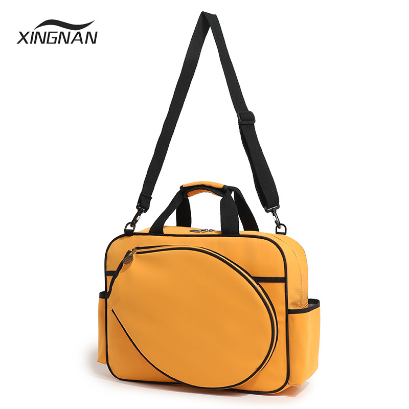 Transfronterizo 2025 nueva bolsa de tenis de mujer portátil de hombro de mano bolso de pelota masculino de gran capacidad bolso de raqueta coreana