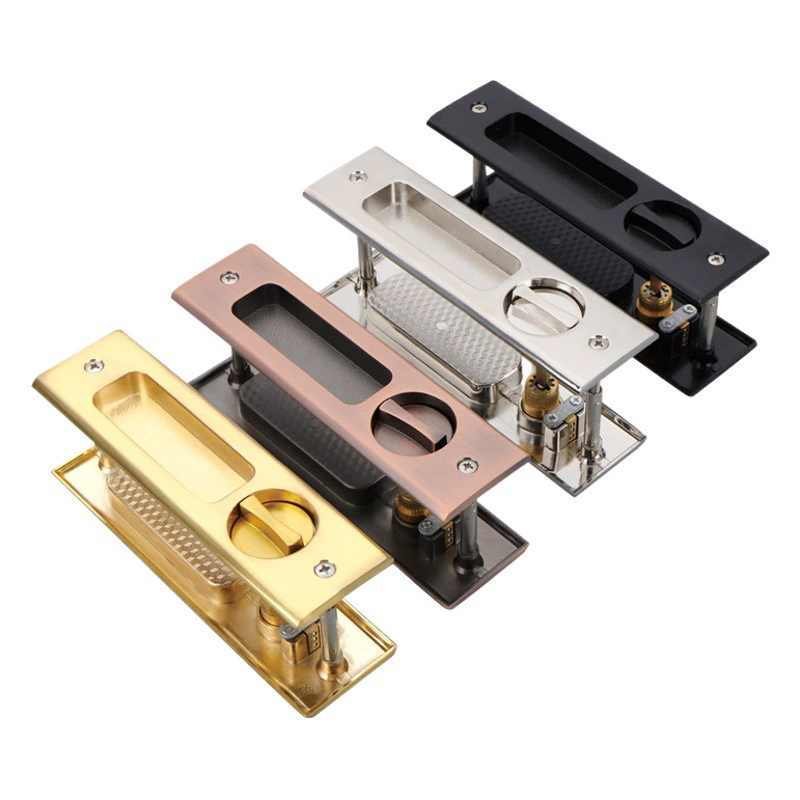 Замок для раздвижной двери замок из цинкового сплава кухня Балкон стеклянная дверь раздвижная дверь Невидимый Противоугонный двухсторонний дверной крюк из цинкового сплава