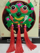【端午节礼品】庆阳香包纯手工制作刺绣花五毒挂饰绿色青蛙挂件