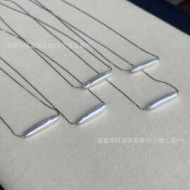 诸暨天然淡水珍珠小银条925银蛇骨链强光成品源头批发可直播供货