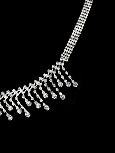 Belly dance waist chain tassel raindrop diamond chain rhinestone dance practice practice fashion daily skirt chain