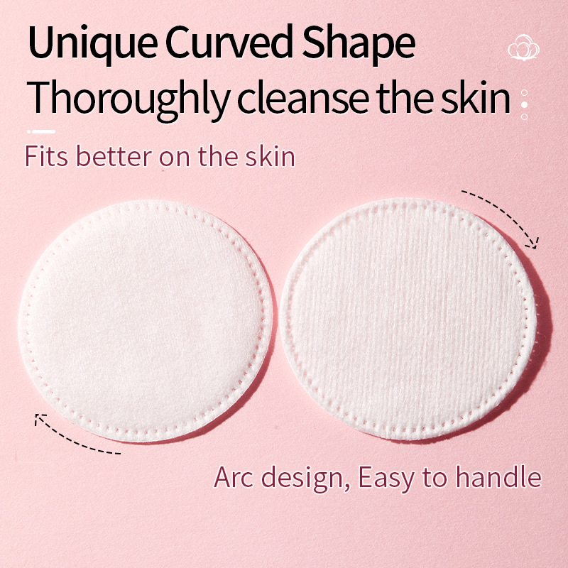 LMLTOP grueso algodón redondo 150 piezas de doble cara prensado punto de prensado húmedo desmaquillaje algodón redondo suministro internacional exclusivo