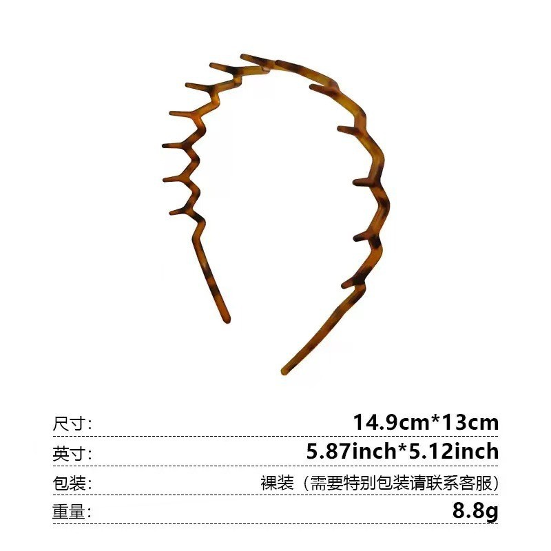 Leopardo transfronterizo cabeza de mujer abrazadera para el cabello aplastado tarjeta de cabello de alta sensibilidad tocado flojo Navidad