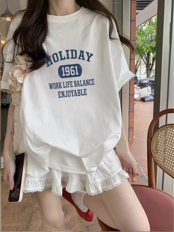 Ladies Short Sleeve T-Shirt "Holiday 1965 Work Life Balance"