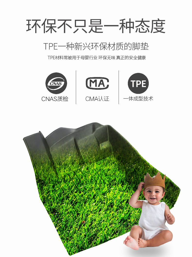 Suitable for BYD E2/3/5 universal TPE car floor mats, e2e3e5 new energy vehicle floor mat modification