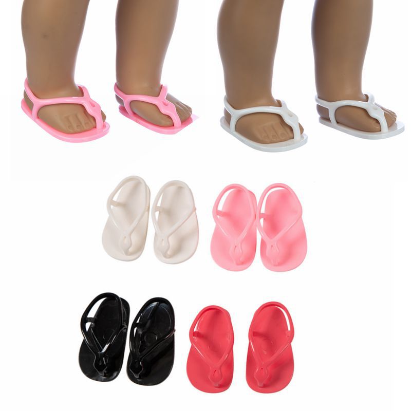 18 pulgadas American xiafu muñeca zapatos verano flip-flop American Girl Doll zapatos accesorios zapatos de la muñeca
